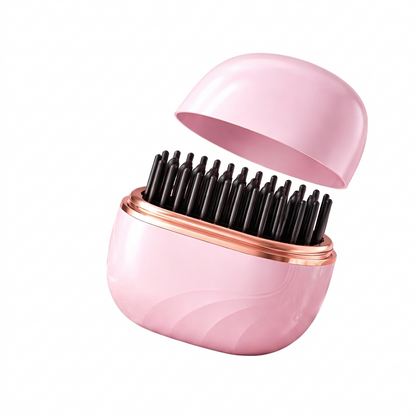 Mini Brosse Chauffante Sans Fil – Lissage Express Partout, À Tout Moment