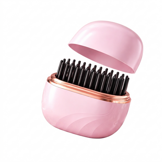 Mini Brosse Chauffante Sans Fil – Lissage Express Partout, À Tout Moment