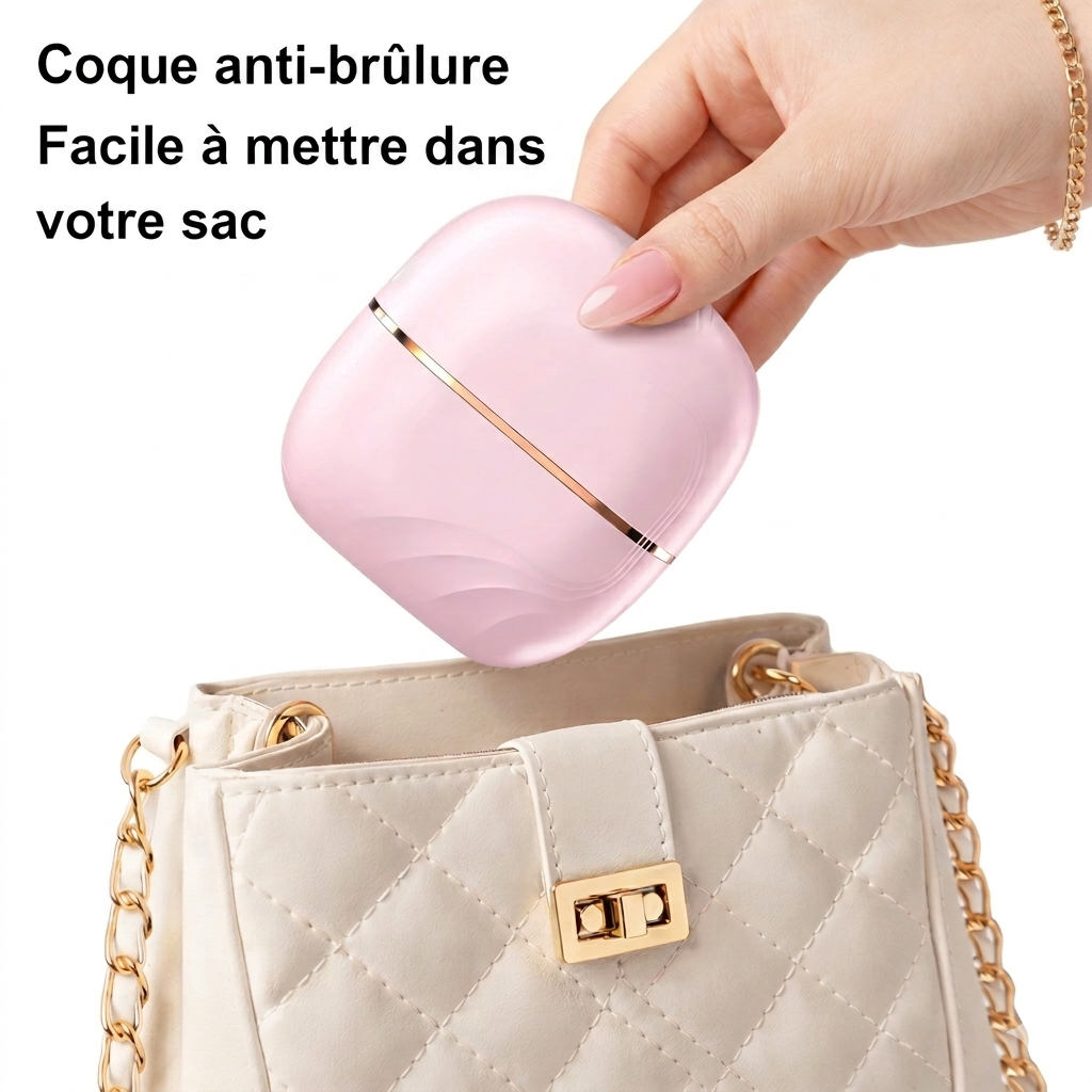 Mini Brosse Chauffante Sans Fil – Lissage Express Partout, À Tout Moment